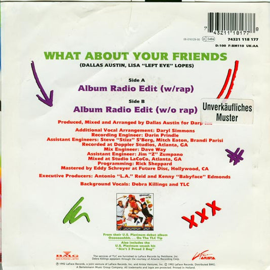 TLC : What About Your Friends (7")