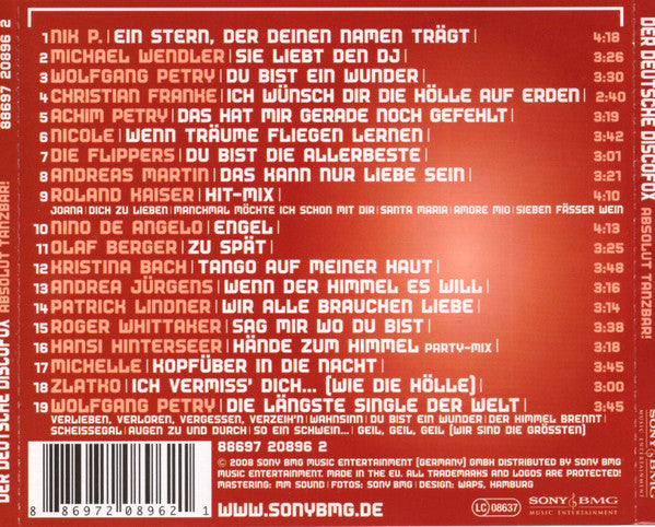 Various : Der Deutsche Discofox - 100% Discofox - Absolut Tanzbar! (CD, Comp)