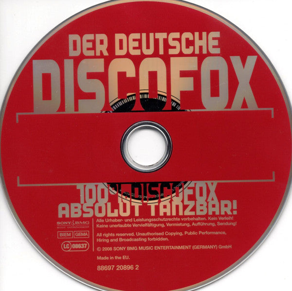 Various : Der Deutsche Discofox - 100% Discofox - Absolut Tanzbar! (CD, Comp)