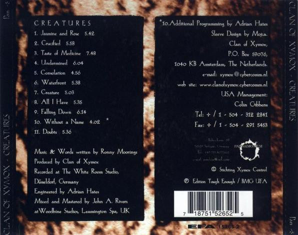 Clan Of Xymox : Creatures (CD, Album)
