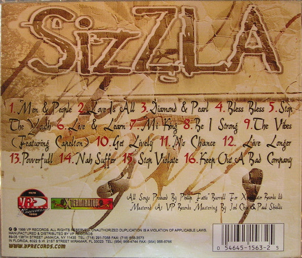Sizzla : Be I Strong (CD, Album)