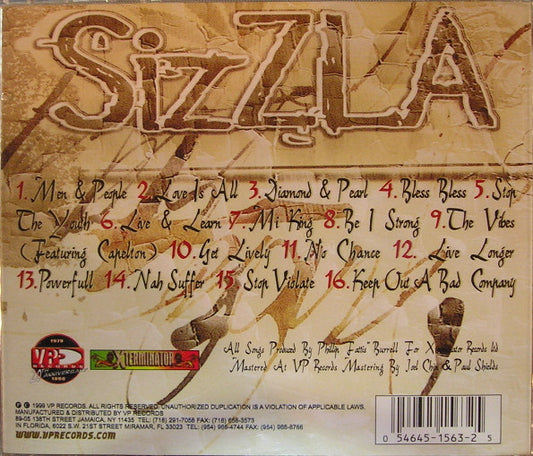 Sizzla : Be I Strong (CD, Album)