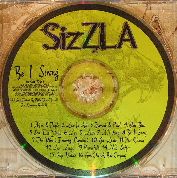 Sizzla : Be I Strong (CD, Album)