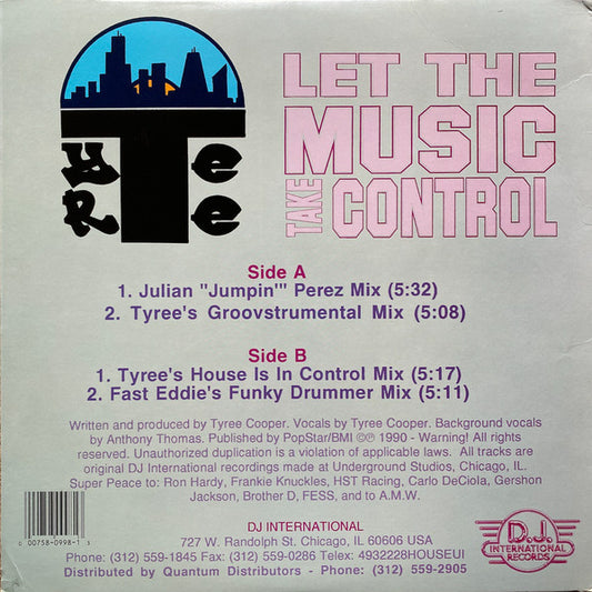 Tyree Cooper : Let The Music Take Control (12", Single)