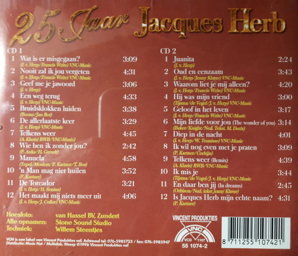 Jacques Herb : 25 Jaar Jacques Herb (2xCD, Comp)