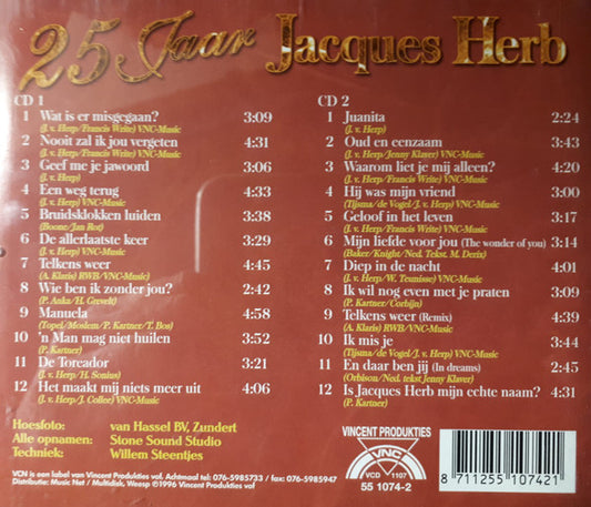 Jacques Herb : 25 Jaar Jacques Herb (2xCD, Comp)