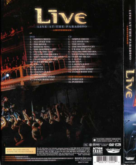 Live : Live At The Paradiso Amsterdam (CD, Album + DVD-V, PAL + Box, S/Edition)
