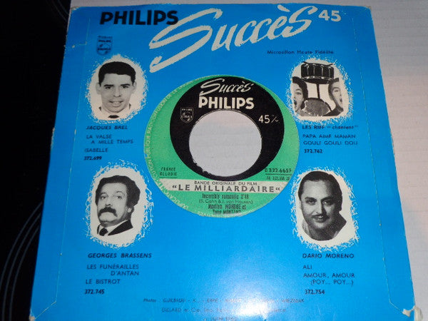 Marilyn Monroe, Frankie Vaughan, Yves Montand : Le Milliardaire (Bande Originale Du Film) (7", Single)