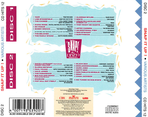 Various : Snap! It Up Monster Hits 2 (2xCD, Comp)