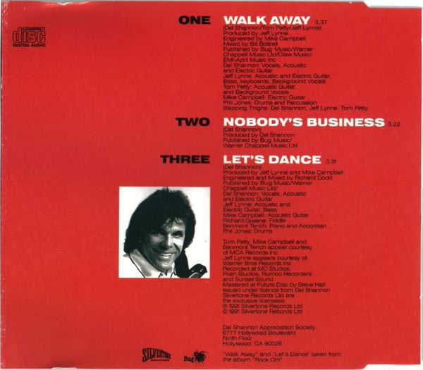 Del Shannon : Walk Away (CD, Single)