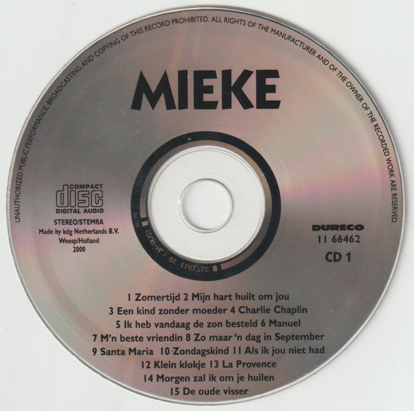 Mieke : Zo Maar Een Dag (3xCD, Comp)