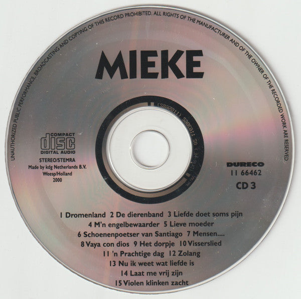 Mieke : Zo Maar Een Dag (3xCD, Comp)