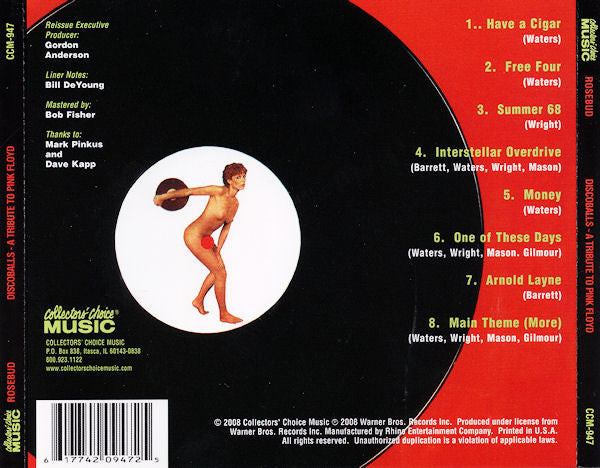 Rosebud : Discoballs (A Tribute To Pink Floyd) (CD, Album, RE)