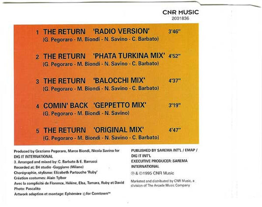 Pin-Occhio : The Return (CD, Maxi)