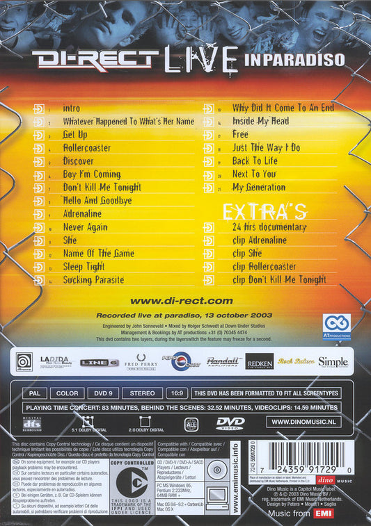 Di-Rect : Live In Paradiso (DVD-V)
