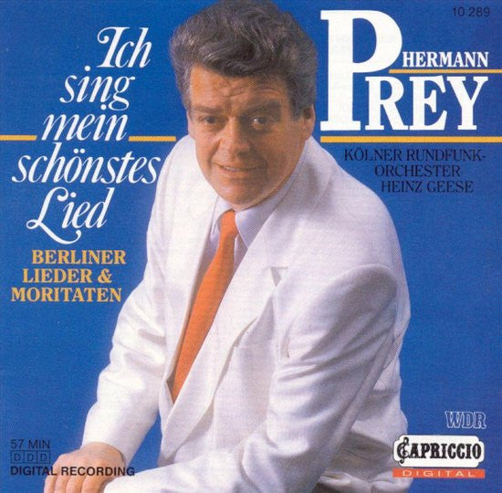 Hermann Prey : Ich Sing Mein Schönstes Lied - Berliner Lieder & Moritaten (CD, Comp)