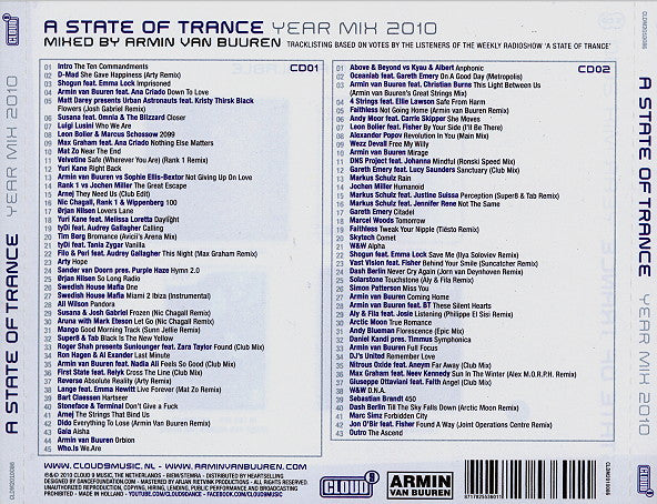 Armin van Buuren : A State Of Trance Year Mix 2010 (2xCD, Comp, Mixed)