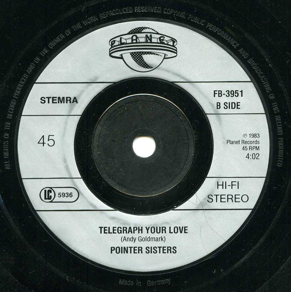 Pointer Sisters : Neutron Dance (7", Single, Sol)