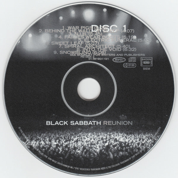 Black Sabbath : Reunion (2xCD, Album, Ltd, Dig)