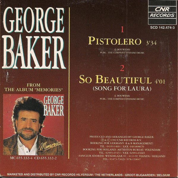 George Baker :  Pistolero (CD, Single)