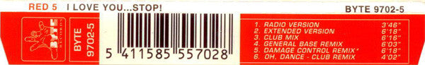 Red 5 : I Love You...Stop! (CD, Maxi)
