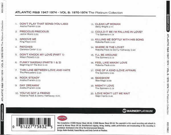 Various : Atlantic R&B 1947-1974 - Volume 8: 1970-1974 (CD, Comp)
