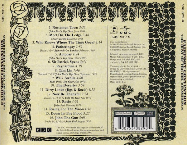 Fairport Convention : The Best Of The BBC Recordings (CD, Smplr)