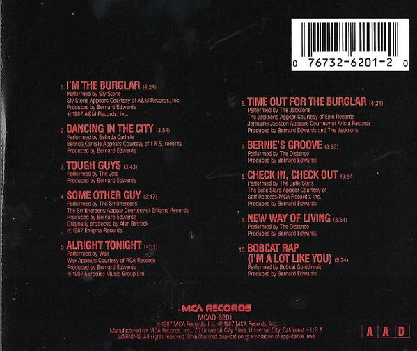 Various : Burglar (Original Motion Picture Soundtrack) (CD, Album, San)