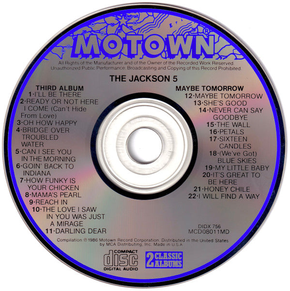 The Jackson 5 : Third Album / Maybe Tomorrow (CD, Comp)