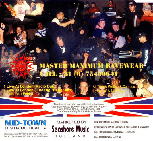 Charly Lownoise & Mental Theo : Live At London (CD, Maxi)