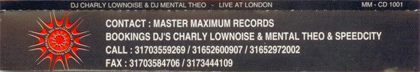 Charly Lownoise & Mental Theo : Live At London (CD, Maxi)