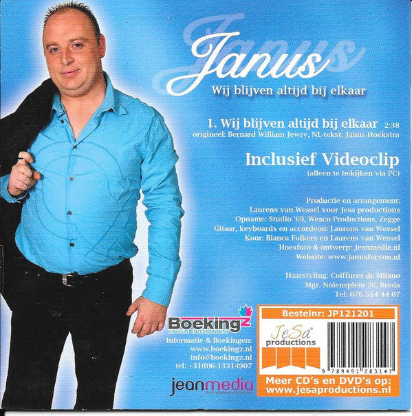 Janus Hoekstra : Wij Blijven Altijd Bij Elkaar (CD, Single)