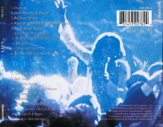 Diana Ross : Live (CD, Album, RE)