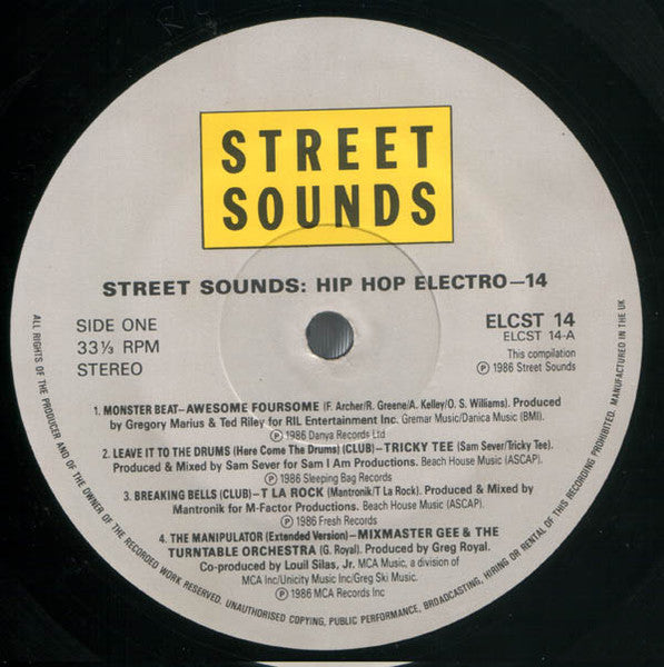 Various : Street Sounds Hip Hop Electro 14 (LP, Comp, Mixed)