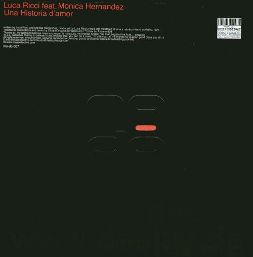 Luca Ricci : Una Historia D'Amor (12")