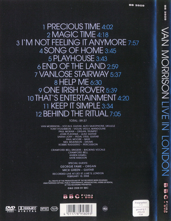 Van Morrison Feat. Georgie Fame : Live In London (DVD-V, NTSC)