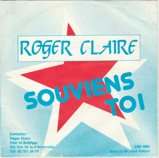 Roger Claire : Souviens Toi (7", Single)