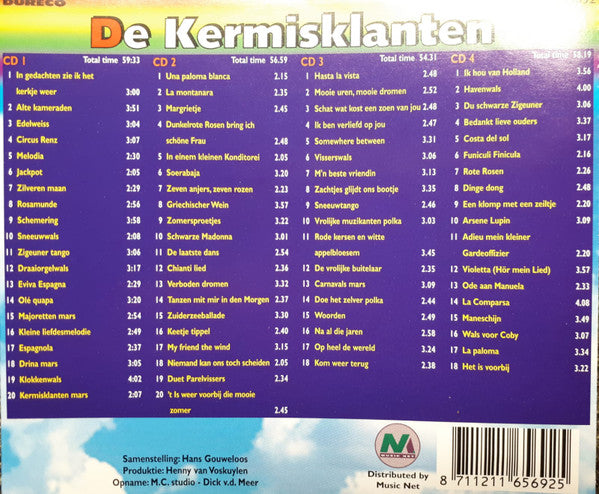 De Kermisklanten : De Kermisklanten 4CD Box (4xCD, Comp)