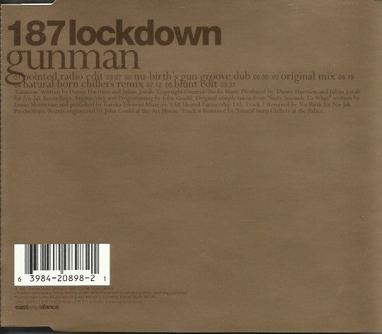 187 Lockdown : Gunman (CD, Single)