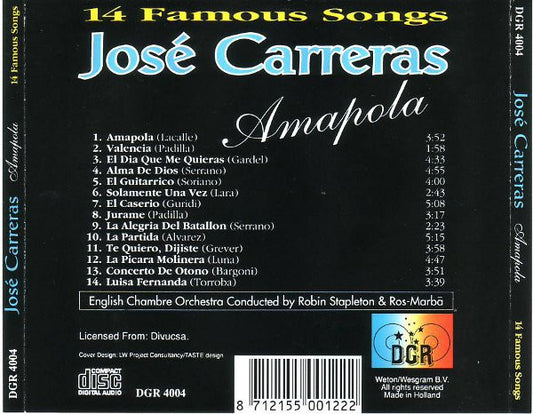 José Carreras : Amapola (CD, Comp)