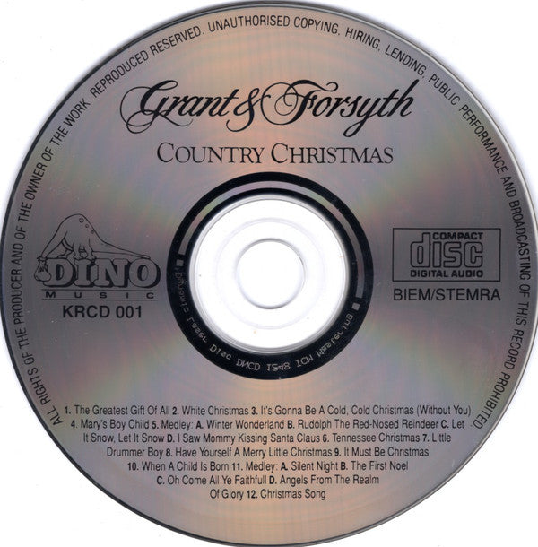 Grant & Forsyth : Country Christmas (CD, Album)