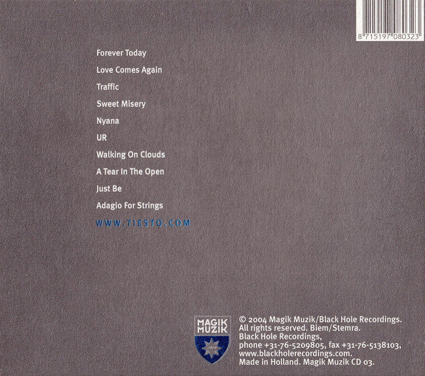 DJ Tiësto : Just Be (CD, Album)