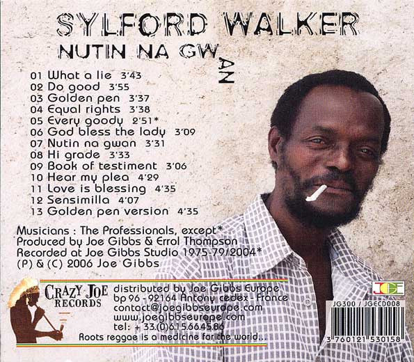 Sylford Walker : Nutin Na Gwan (CD, Album, Dig)