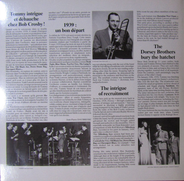 Tommy Dorsey : The Indispensable Tommy Dorsey Volumes 5/6 (1938-1939) (2xLP, Comp, RE, Gre)