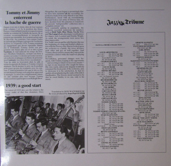 Tommy Dorsey : The Indispensable Tommy Dorsey Volumes 5/6 (1938-1939) (2xLP, Comp, RE, Gre)