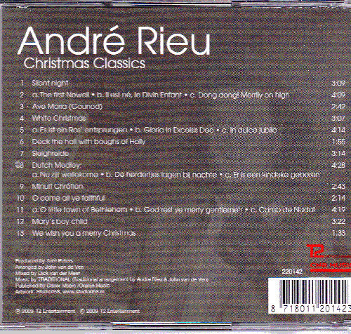 André Rieu : Christmas Classics (CD, Album, RE)