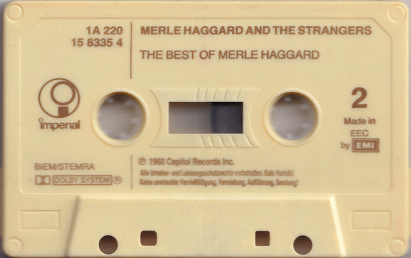 Merle Haggard And The Strangers (5) : The Best Of Merle Haggard (Cass, Comp, RE, Dol)