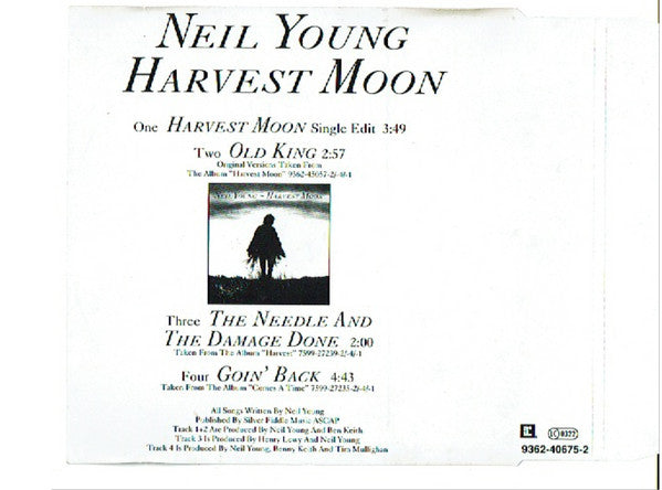 Neil Young : Harvest Moon (CD, Single)