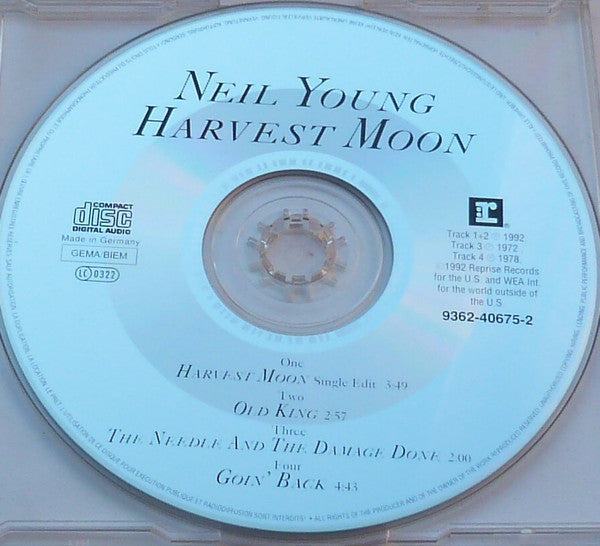 Neil Young : Harvest Moon (CD, Single)