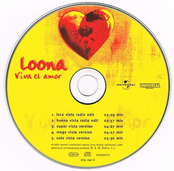 Loona : Viva El Amor (CD, Maxi)